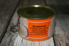 Bratwurst 400g 4,50€ / Stück