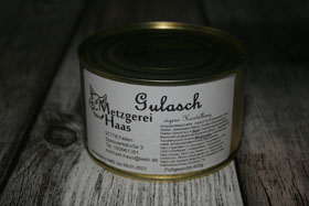 Gulasch 400g 4,40€ / Stück